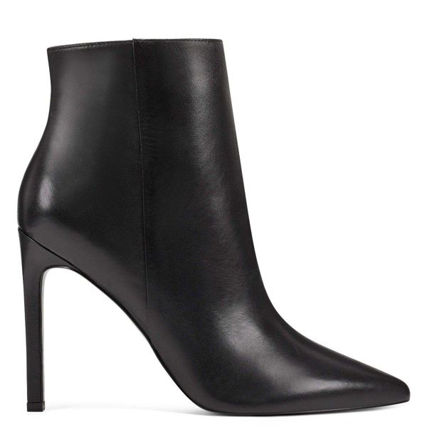 Nine West Tennon Dress Black Ankle Boots | Ireland 66M55-3B07